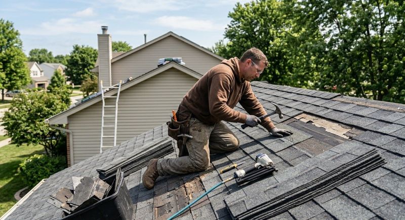 Asphalt Roof Repair in Bergenfield, NJ