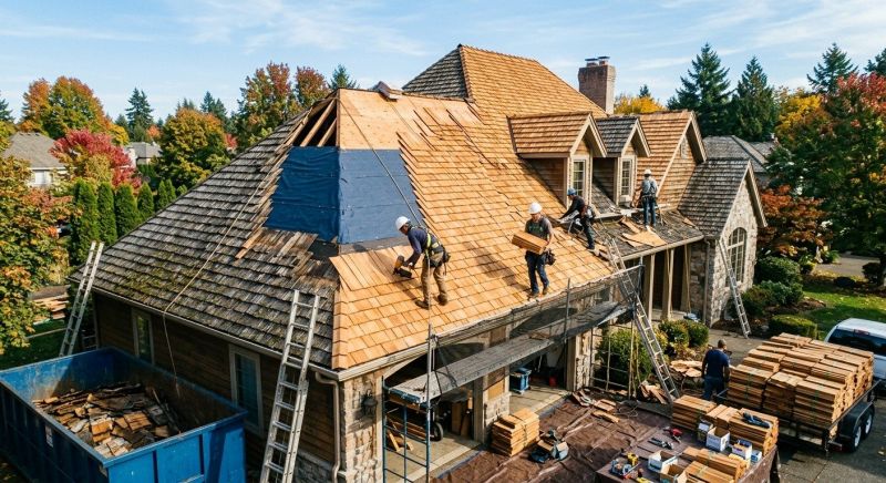 Cedar Roof Replacement in Elizabeth, NJ
