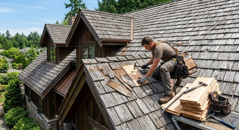 Cedar Shake Roof Repair in Madison, NJ