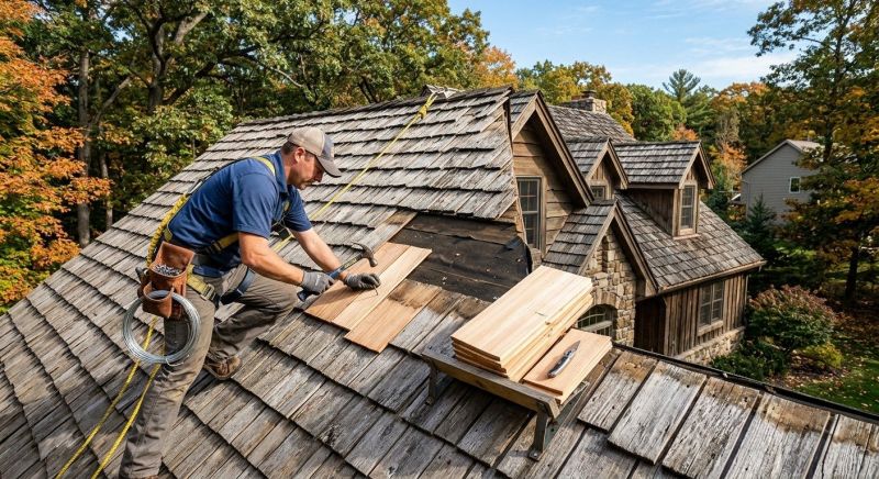 Cedar Shingles Repair in Florham Park, NJ