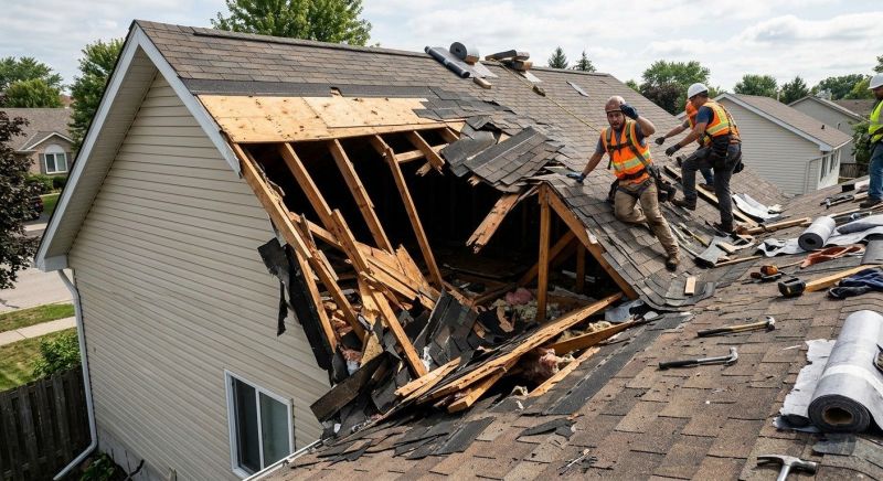 Collapsing Roof Repair in Passaic County, NJ