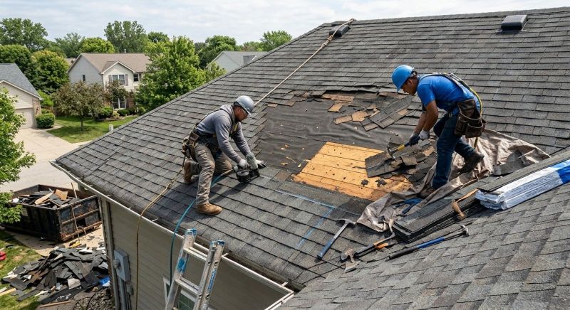 Damaged Roof Repair in Lodi, NJ