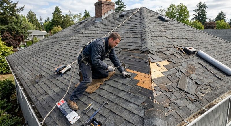Damaged Roof Repair in Mahwah, NJ
