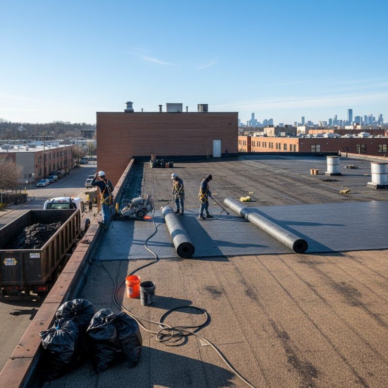 Flat Roof Replacement in Hillside, NJ