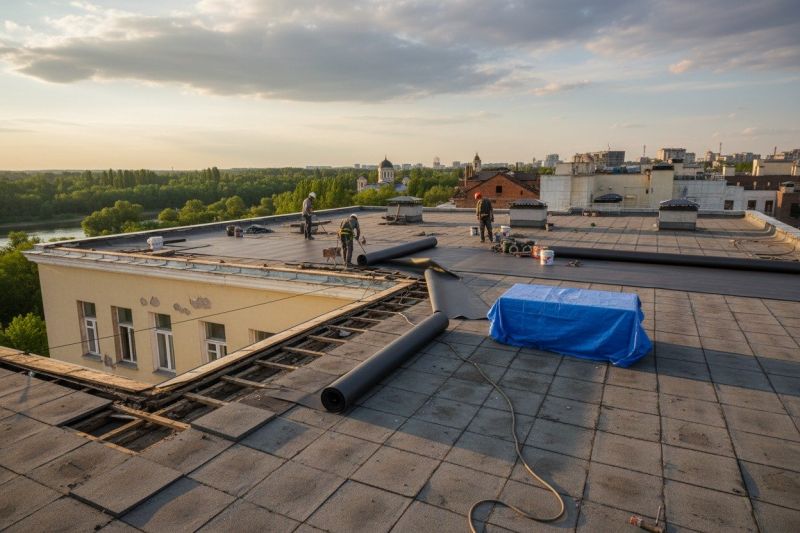 Flat Roof Replacement in Hoboken, NJ