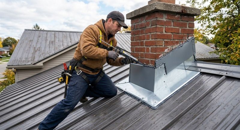 Metal Roof Flashing Repair in Passaic County, NJ