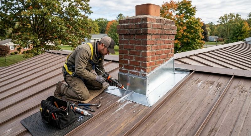 Metal Roof Flashing Repair in Passaic County, NJ