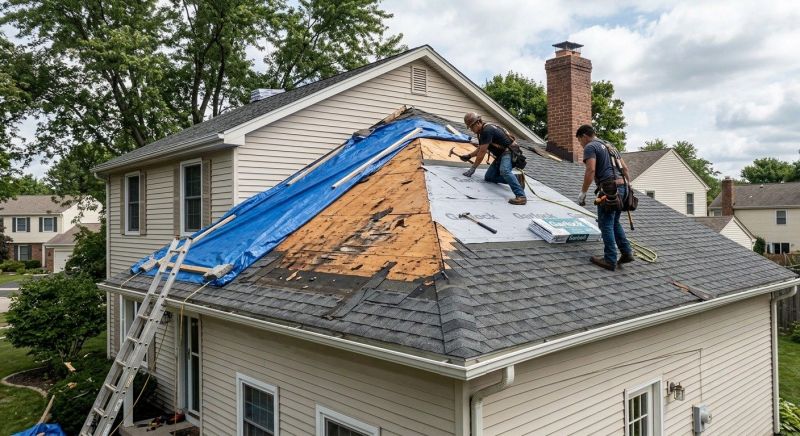 Roof Damage Repair in Short Hills, NJ