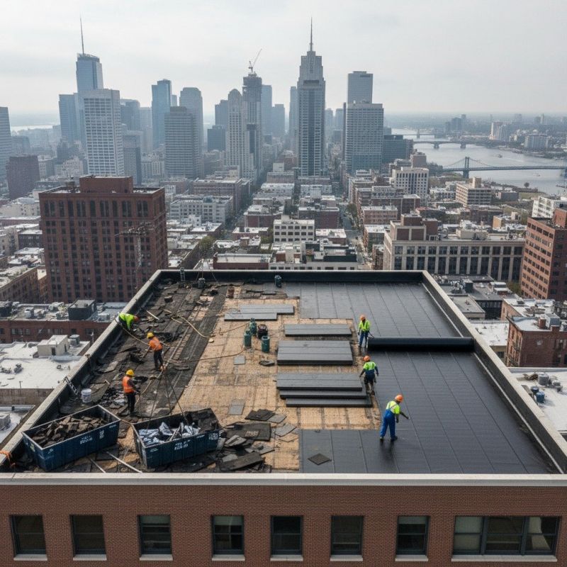 Single Ply Roof Replacement in Astoria, NY
