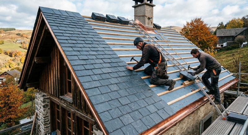Slate Roof Construction in Bergen County, NJ
