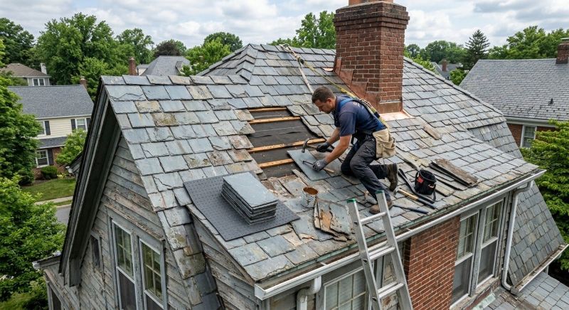 Slate Roof Repair in Boonton, NJ