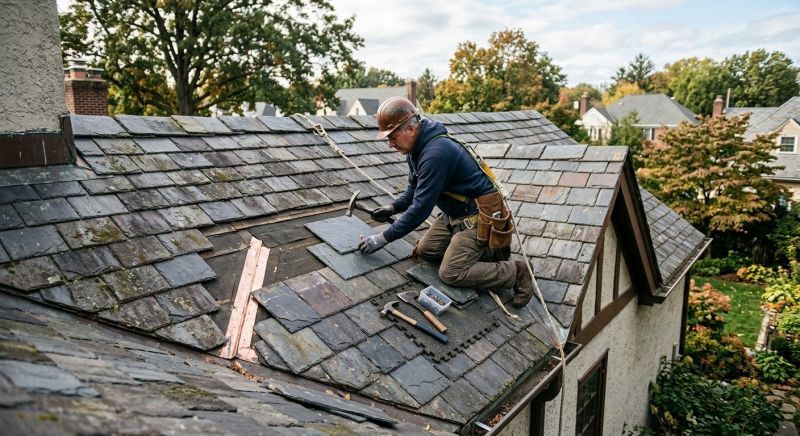 Slate Roof Repair in Glen Rock, NJ
