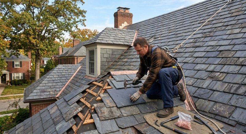 Slate Roof Repair in Hartsdale, NY