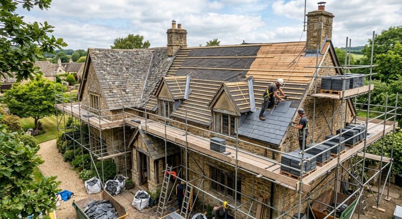 Slate Roof Replacement in Manhasset, NY