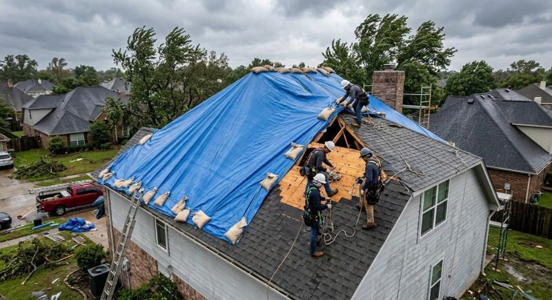 Storm Damage Roof Tarping in Passaic County, NJ