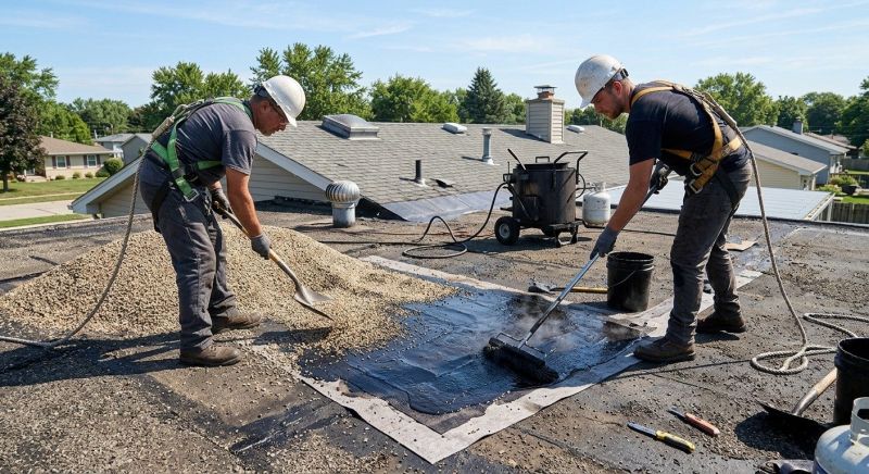 Tar And Gravel Roof Repair in Bayside, NY