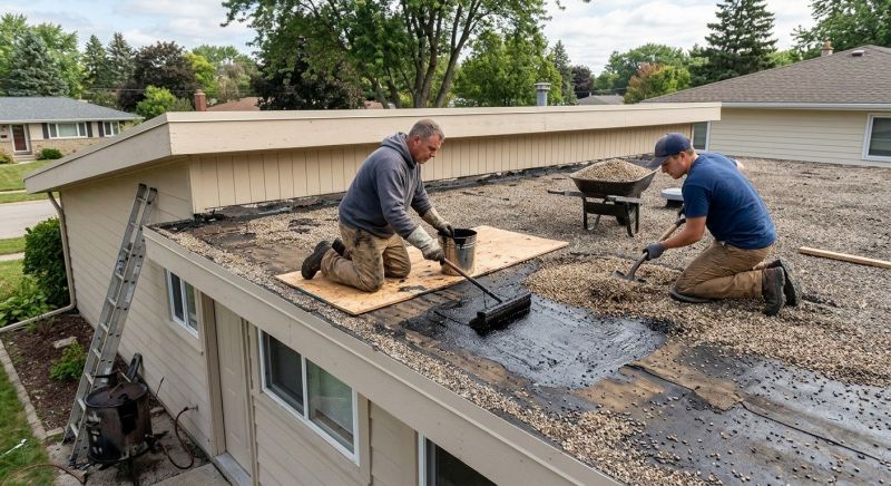 Tar And Gravel Roof Repair in Colonia, NJ