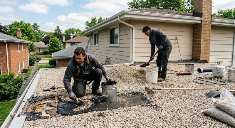 Tar And Gravel Roof Repair in Irvington, NY