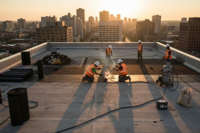 Tar Roof Replacement in Oakland Gardens, NY