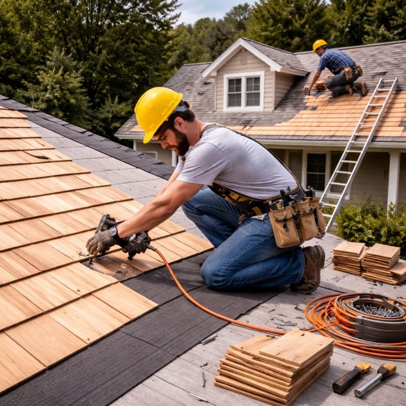 Wood Roofing Installation in Pelham, NY