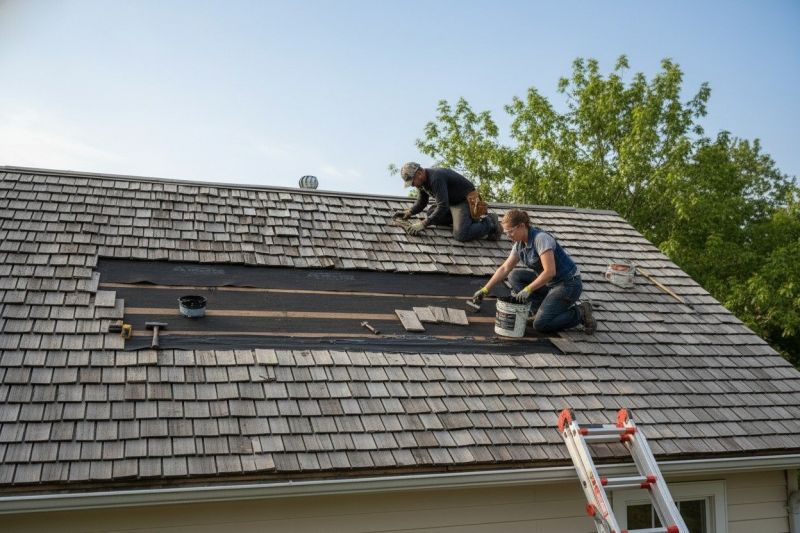Wood Shake Roof Repair in New Hyde Park, NY