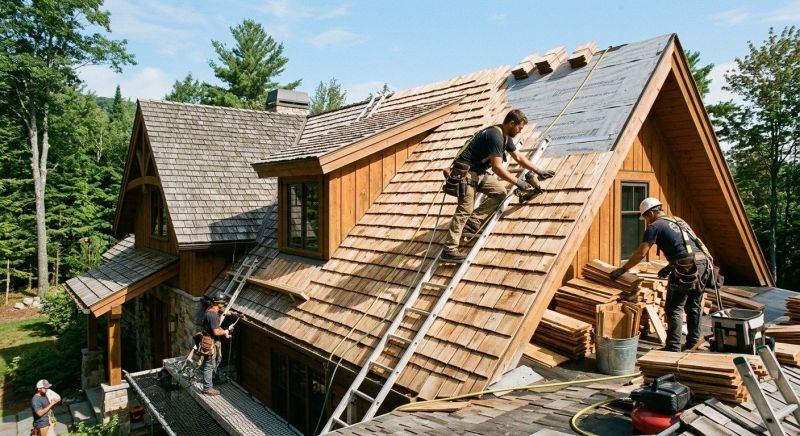 Wood Shake Roof Replacement in Forest Hills, NY