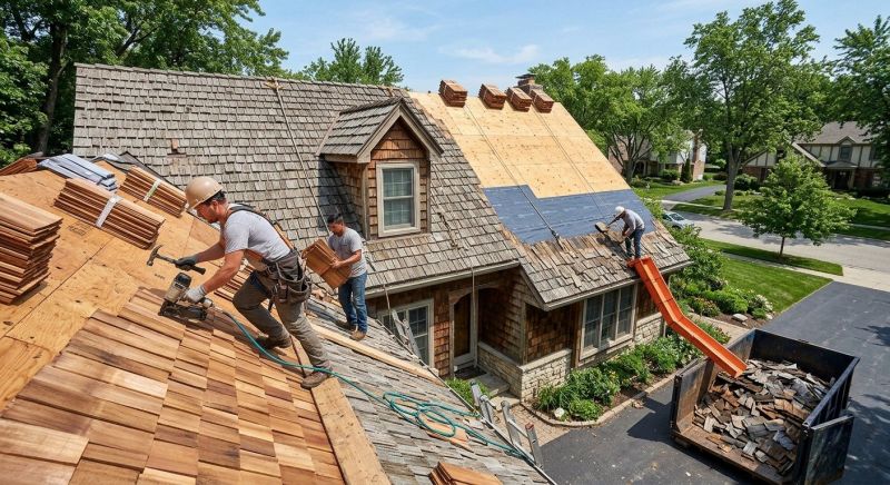 Wood Shake Roof Replacement in Stirling, NJ