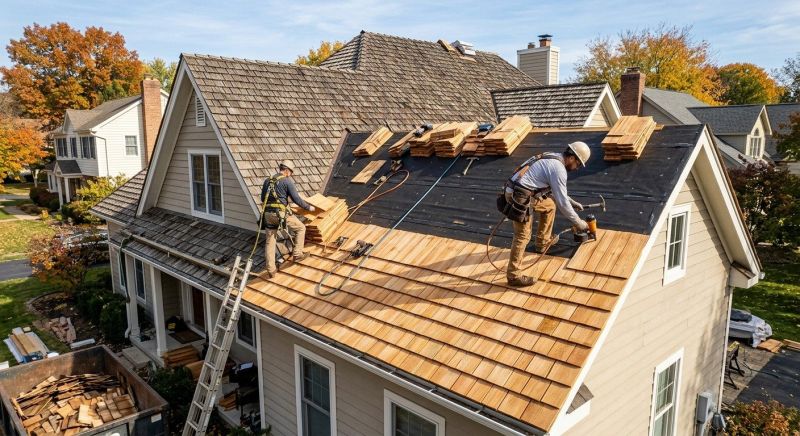 Wood Shake Roof Replacement in Tarrytown, NY