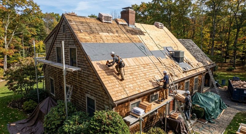Wood Shingle Roof Replacement in Passaic County, NJ